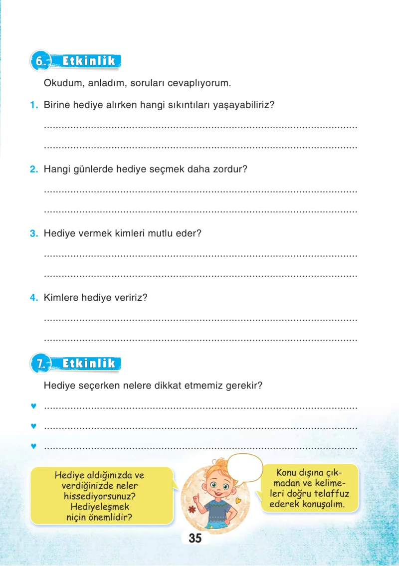 3. Sınıf Türkçe Ders Kitabı Cevapları Sonuç Yayınları Sayfa 35