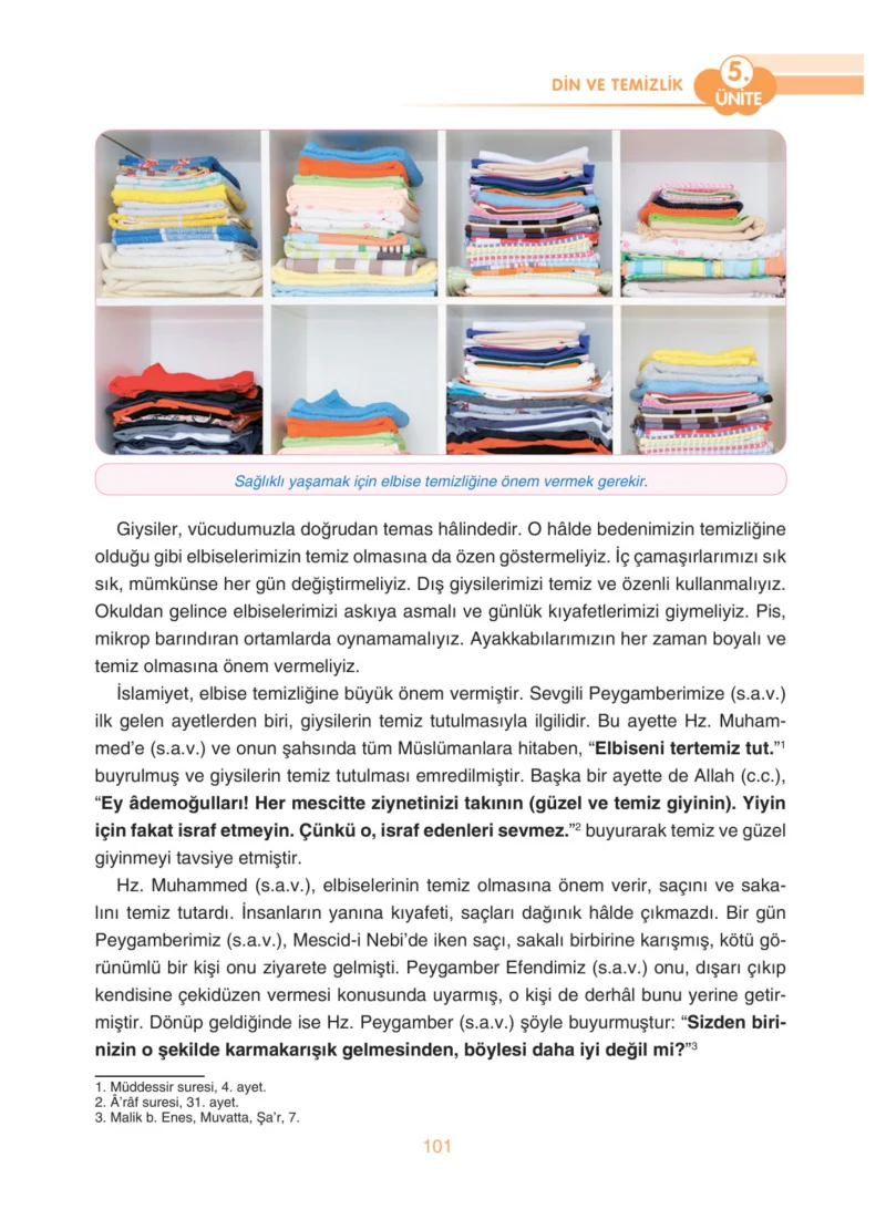 4. Sınıf Din Kültürü ve Ahlak Bilgisi Ders Kitabı Cevapları Anka Yayınları Sayfa 101