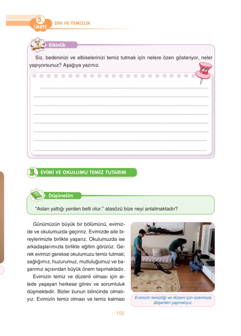 4. Sınıf Din Kültürü ve Ahlak Bilgisi Ders Kitabı Cevapları Anka Yayınları Sayfa 102