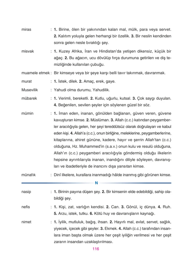 4. Sınıf Din Kültürü ve Ahlak Bilgisi Ders Kitabı Cevapları Anka Yayınları Sayfa 116