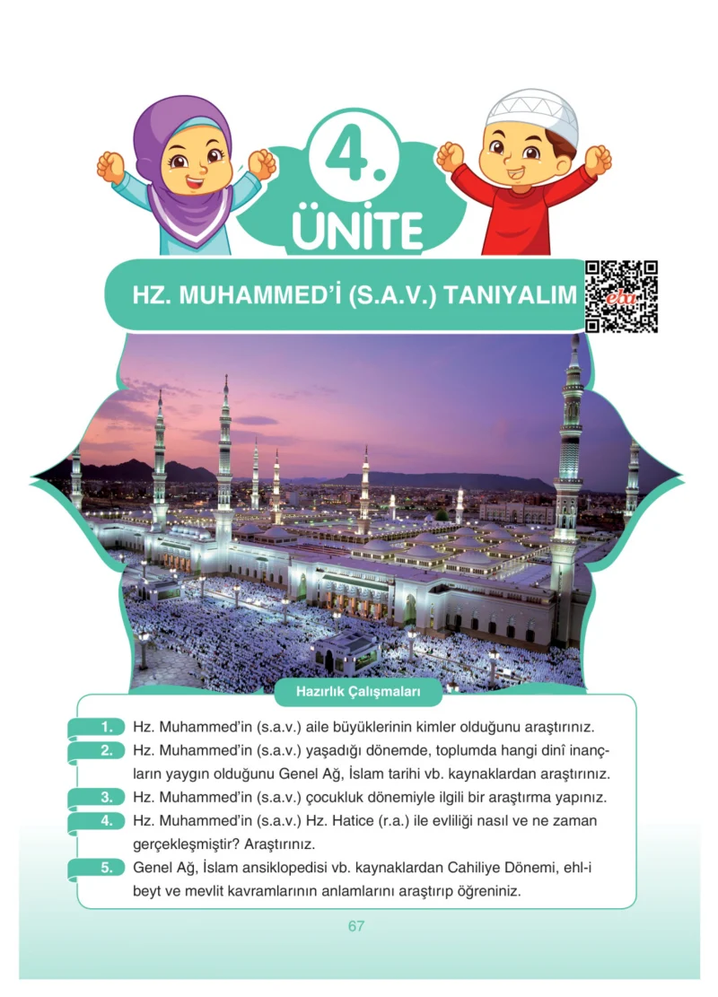 4. Sınıf Din Kültürü ve Ahlak Bilgisi Ders Kitabı Cevapları Anka Yayınları Sayfa 67