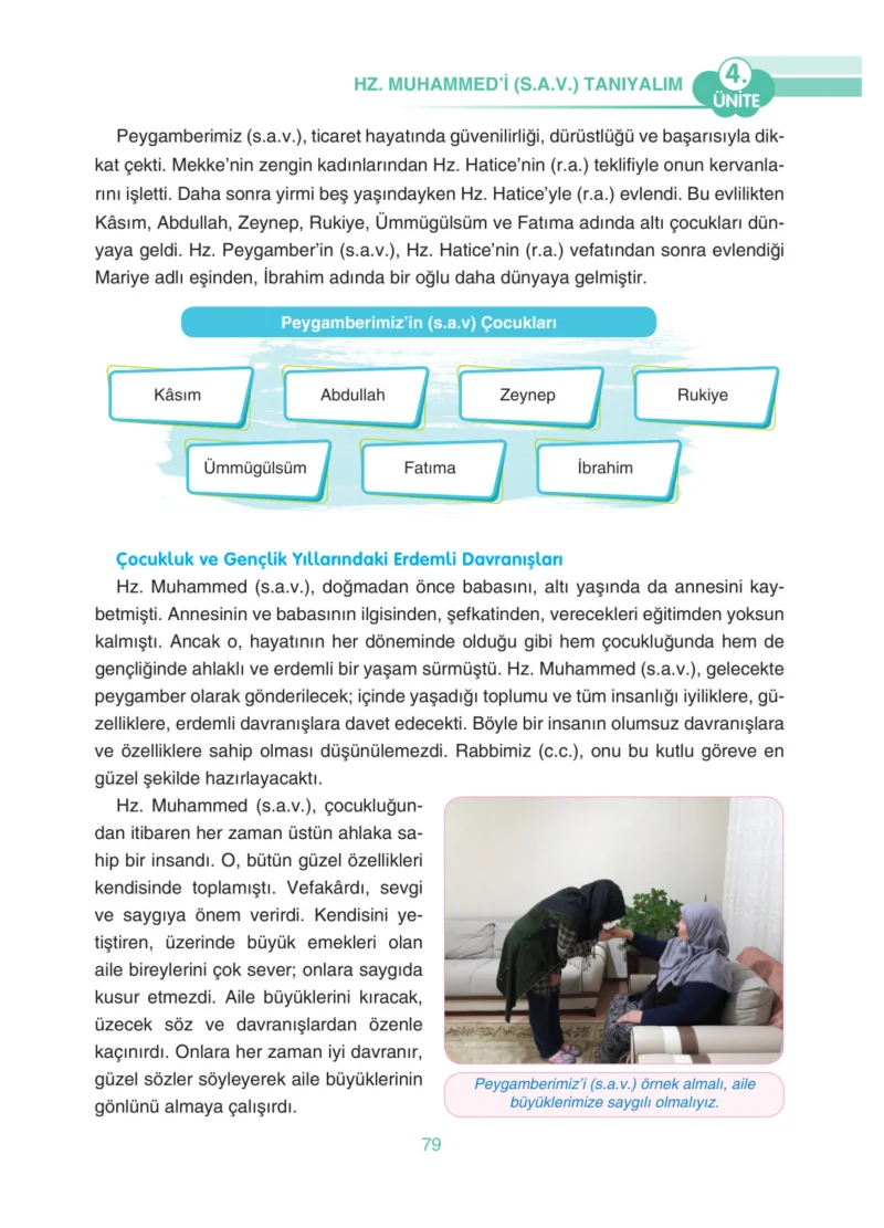 4. Sınıf Din Kültürü ve Ahlak Bilgisi Ders Kitabı Cevapları Anka Yayınları Sayfa 79