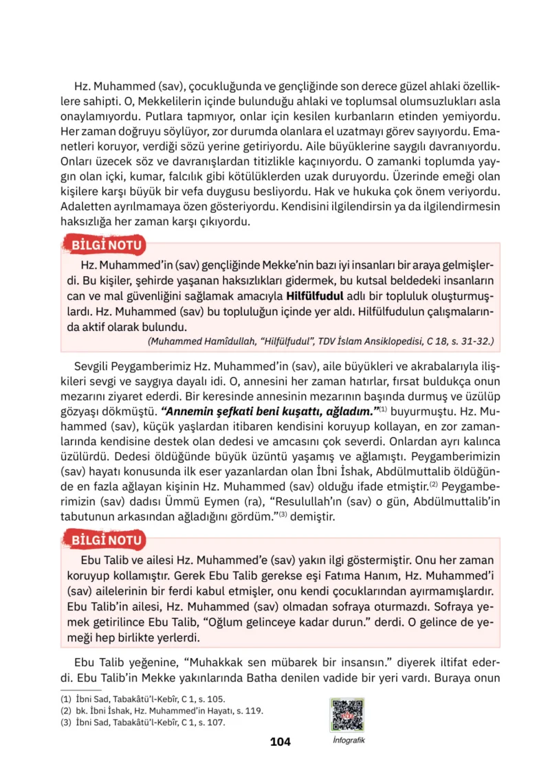 4. Sınıf Din Kültürü ve Ahlak Bilgisi Ders Kitabı Cevapları SDR İpekyolu Yayınları Sayfa 104