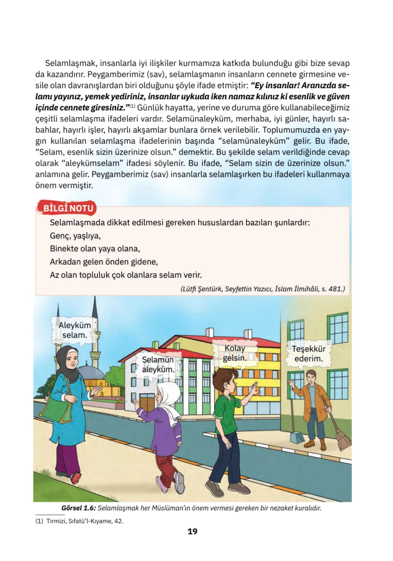 4. Sınıf Din Kültürü ve Ahlak Bilgisi Ders Kitabı Cevapları SDR İpekyolu Yayınları Sayfa 19