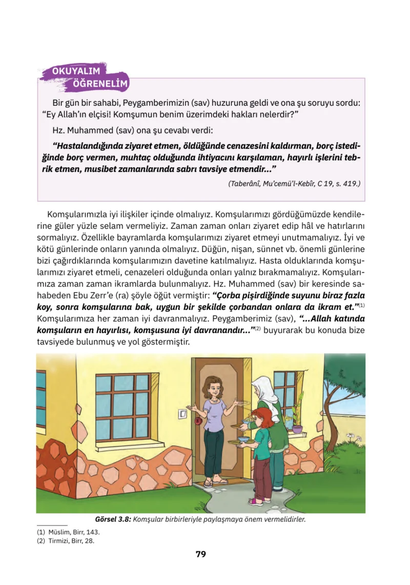 4. Sınıf Din Kültürü ve Ahlak Bilgisi Ders Kitabı Cevapları SDR İpekyolu Yayınları Sayfa 79