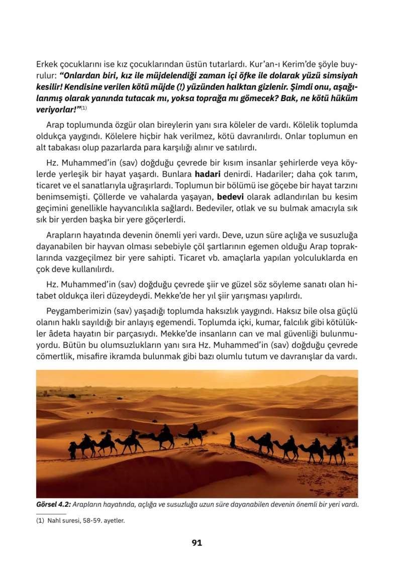 4. Sınıf Din Kültürü ve Ahlak Bilgisi Ders Kitabı Cevapları SDR İpekyolu Yayınları Sayfa 91