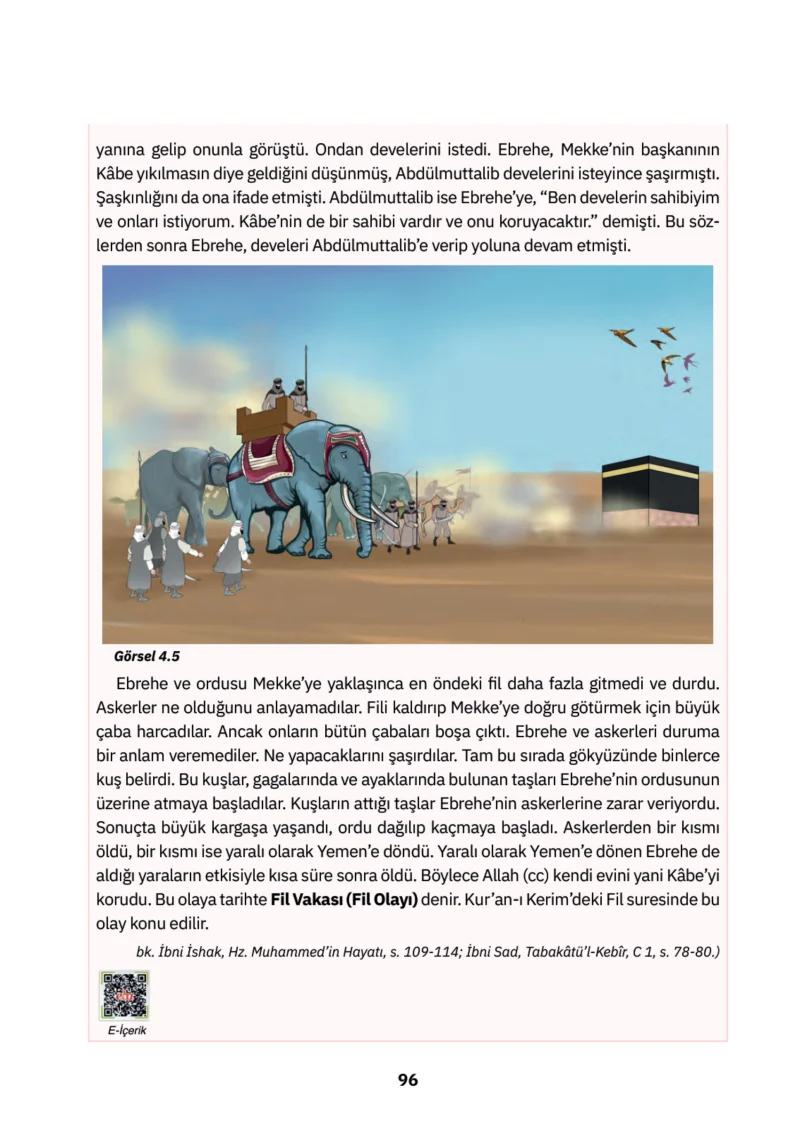 4. Sınıf Din Kültürü ve Ahlak Bilgisi Ders Kitabı Cevapları SDR İpekyolu Yayınları Sayfa 96