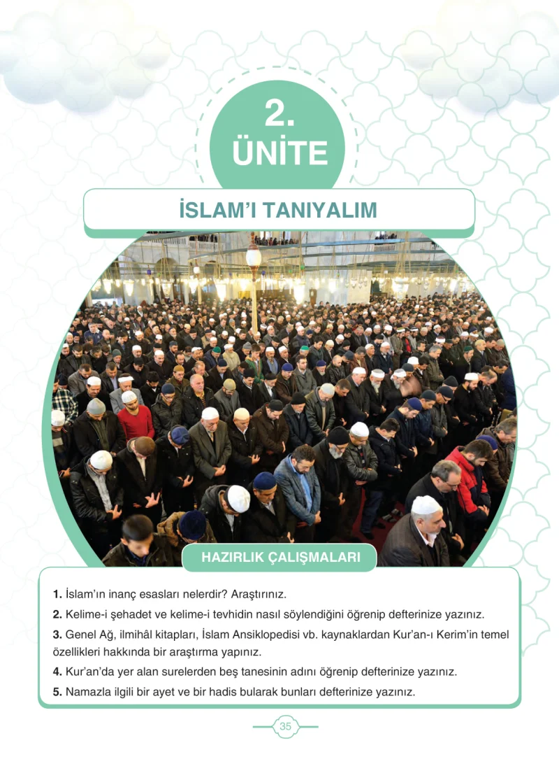 4. Sınıf Din Kültürü ve Ahlak Bilgisi Ders Kitabı Cevapları Tutku Yayıncılık Sayfa 35