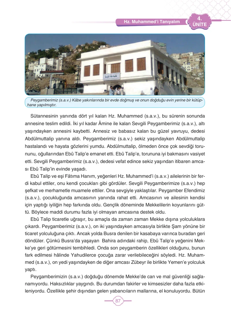 4. Sınıf Din Kültürü ve Ahlak Bilgisi Ders Kitabı Cevapları Tutku Yayıncılık Sayfa 87