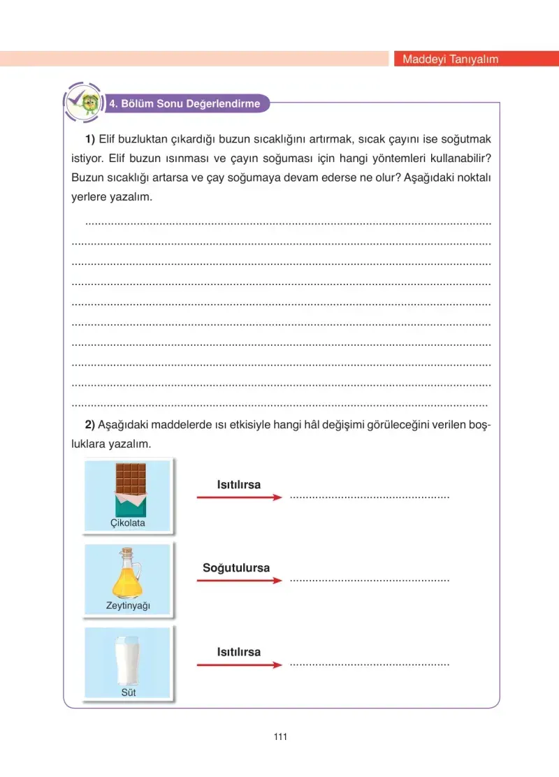 4. Sınıf Fen Bilimleri Ders Kitabı Cevapları Anka Yayınevi Sayfa 111
