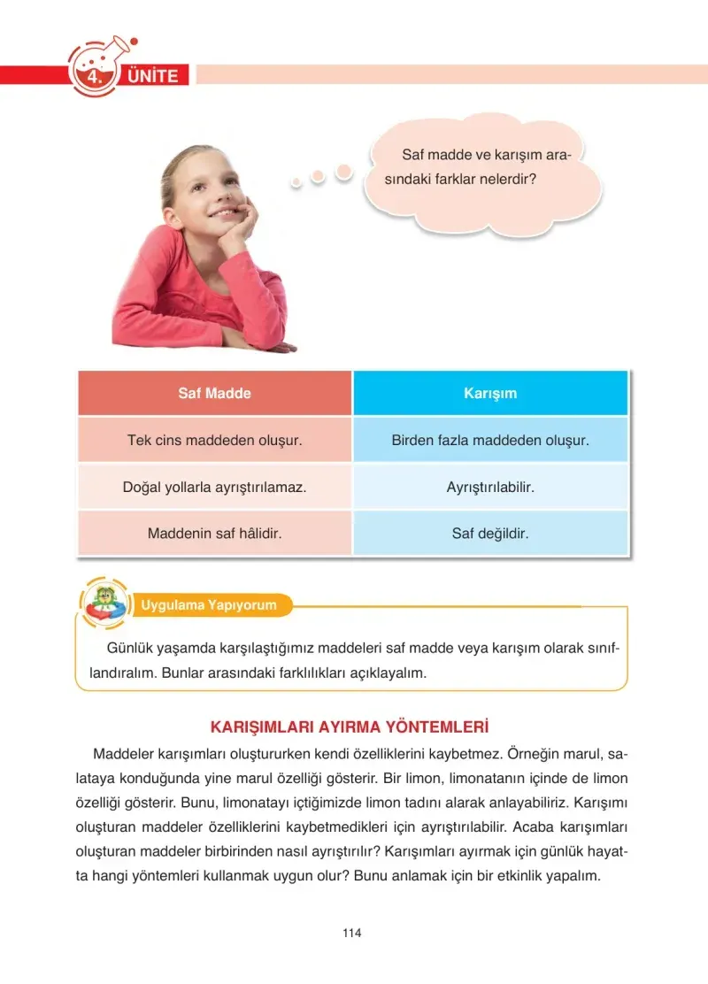 4. Sınıf Fen Bilimleri Ders Kitabı Cevapları Anka Yayınevi Sayfa 114