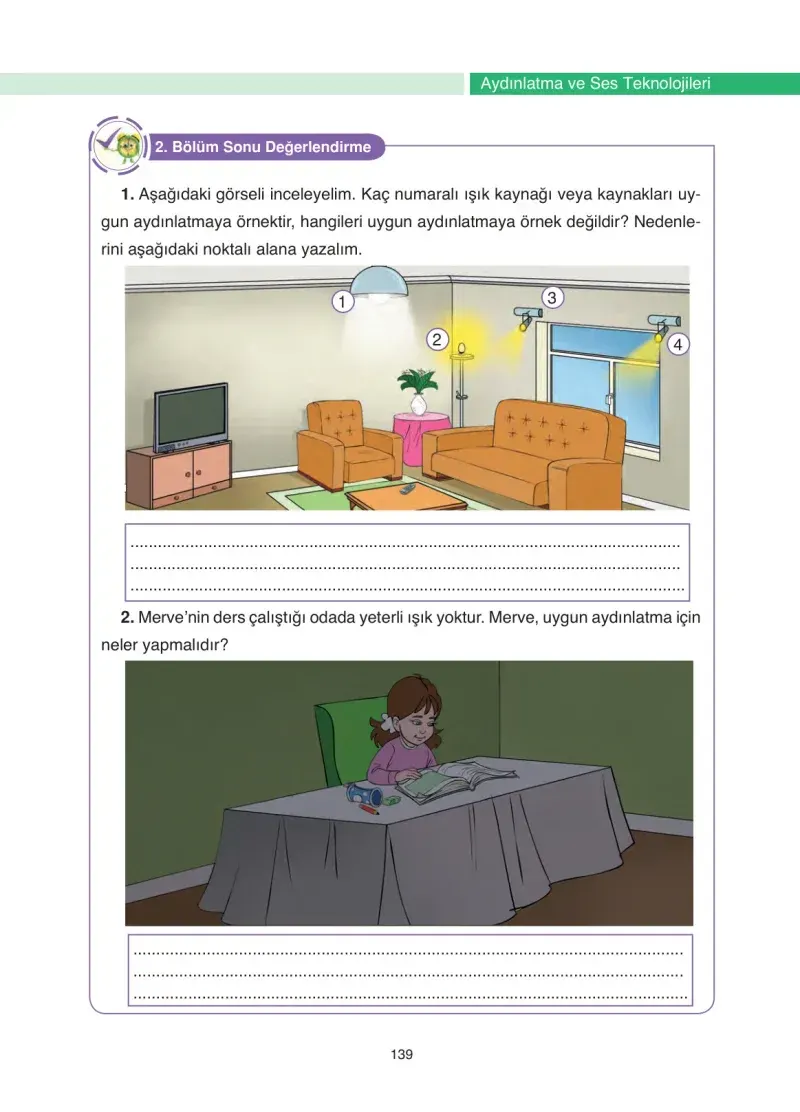 4. Sınıf Fen Bilimleri Ders Kitabı Cevapları Anka Yayınevi Sayfa 139