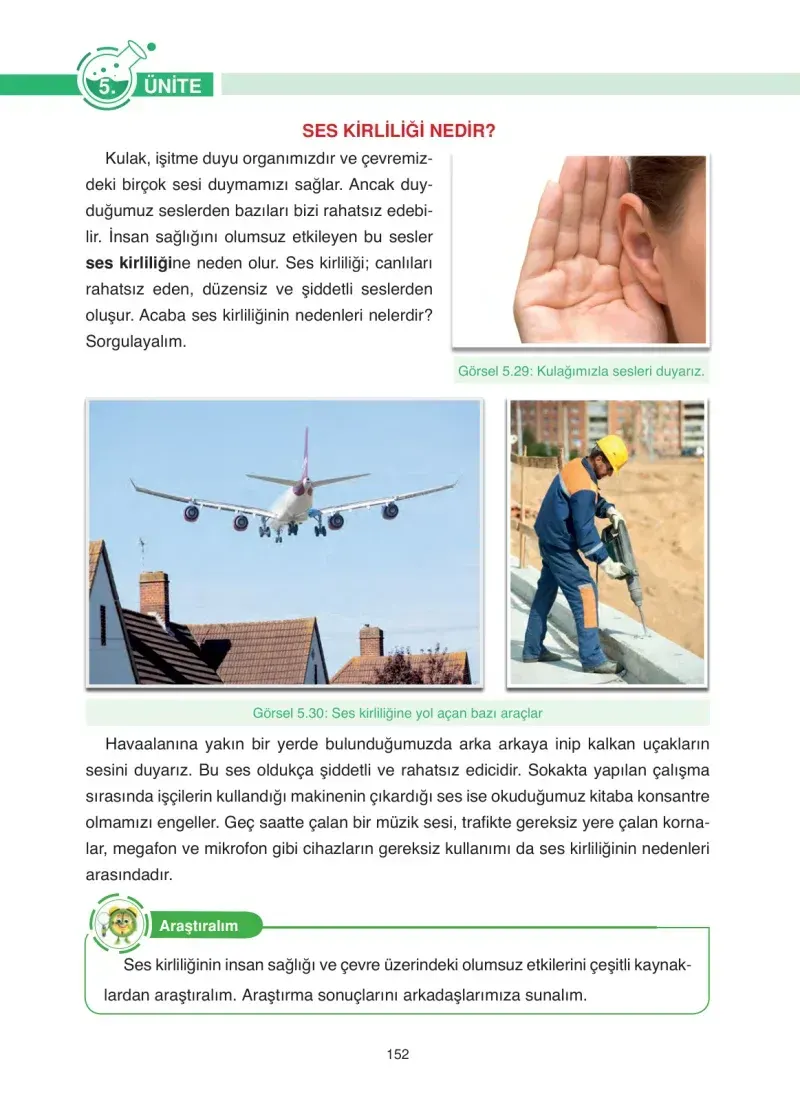 4. Sınıf Fen Bilimleri Ders Kitabı Cevapları Anka Yayınevi Sayfa 152