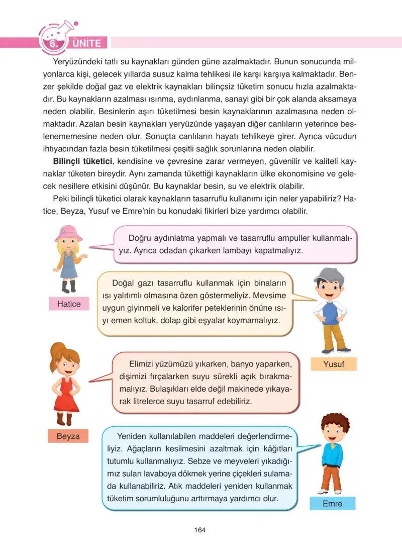 4. Sınıf Fen Bilimleri Ders Kitabı Cevapları Anka Yayınevi Sayfa 164