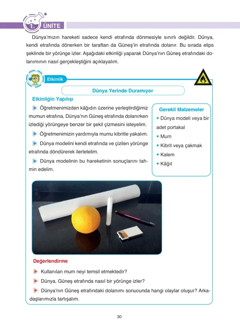 4. Sınıf Fen Bilimleri Ders Kitabı Cevapları Anka Yayınevi Sayfa 30