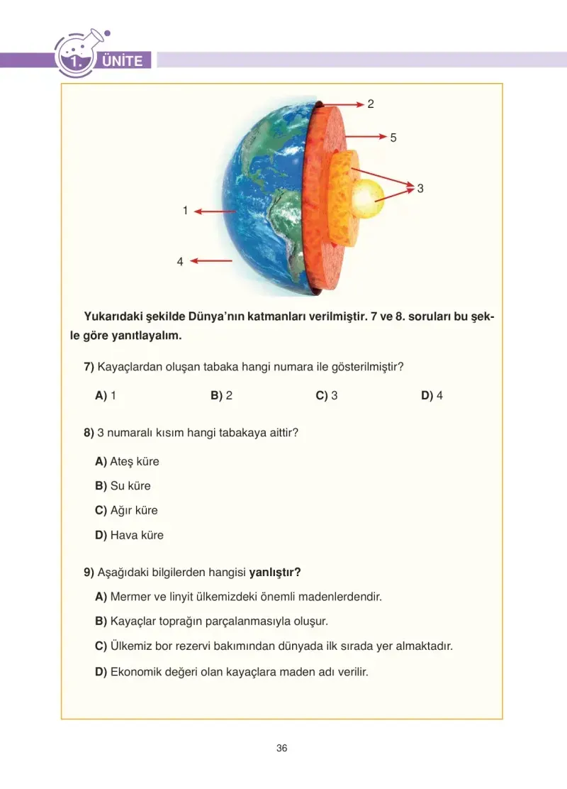 4. Sınıf Fen Bilimleri Ders Kitabı Cevapları Anka Yayınevi Sayfa 36