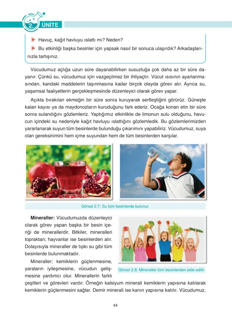 4. Sınıf Fen Bilimleri Ders Kitabı Cevapları Anka Yayınevi Sayfa 44