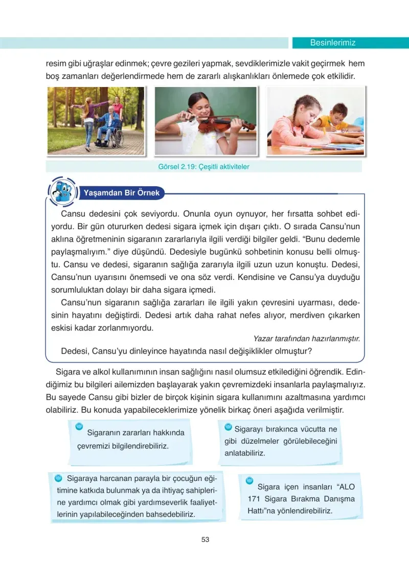 4. Sınıf Fen Bilimleri Ders Kitabı Cevapları Anka Yayınevi Sayfa 53