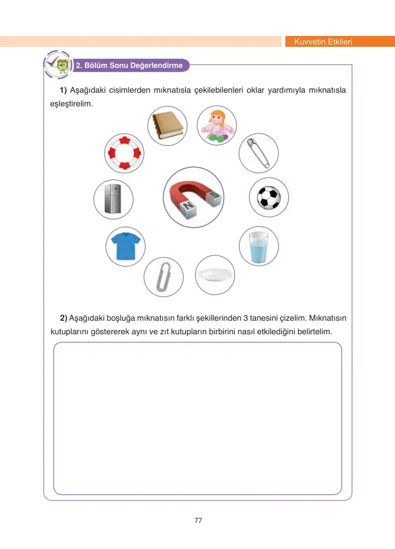 4. Sınıf Fen Bilimleri Ders Kitabı Cevapları Anka Yayınevi Sayfa 77