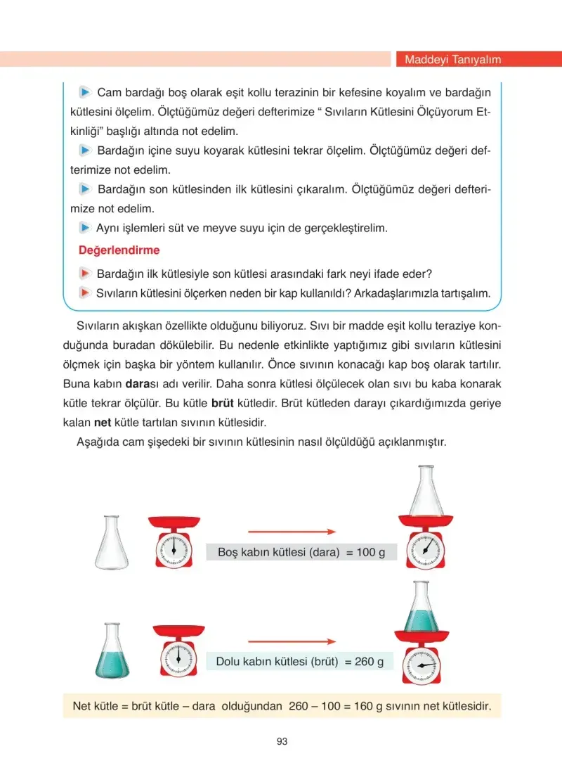 4. Sınıf Fen Bilimleri Ders Kitabı Cevapları Anka Yayınevi Sayfa 93