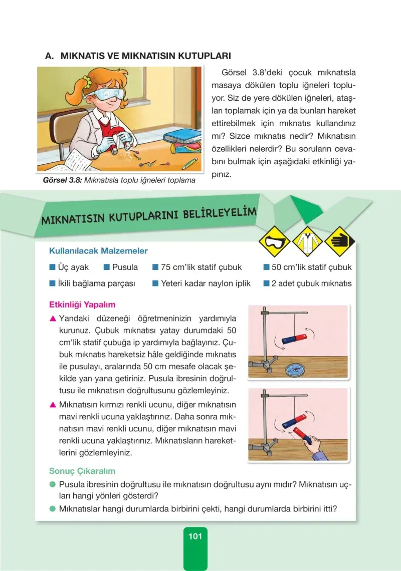 4. Sınıf Fen Bilimleri Ders Kitabı Cevapları Pasifik Yayınları Sayfa 101