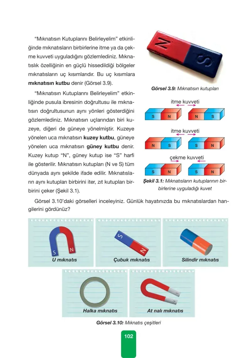 4. Sınıf Fen Bilimleri Ders Kitabı Cevapları Pasifik Yayınları Sayfa 102