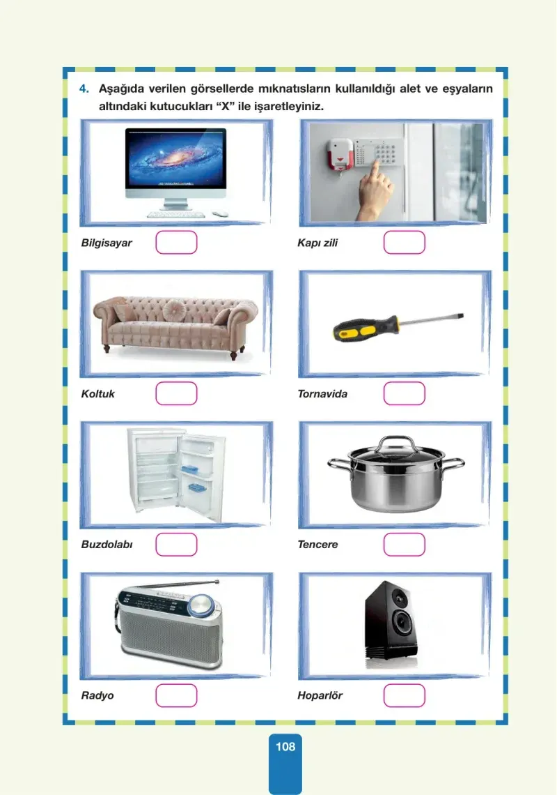 4. Sınıf Fen Bilimleri Ders Kitabı Cevapları Pasifik Yayınları Sayfa 108