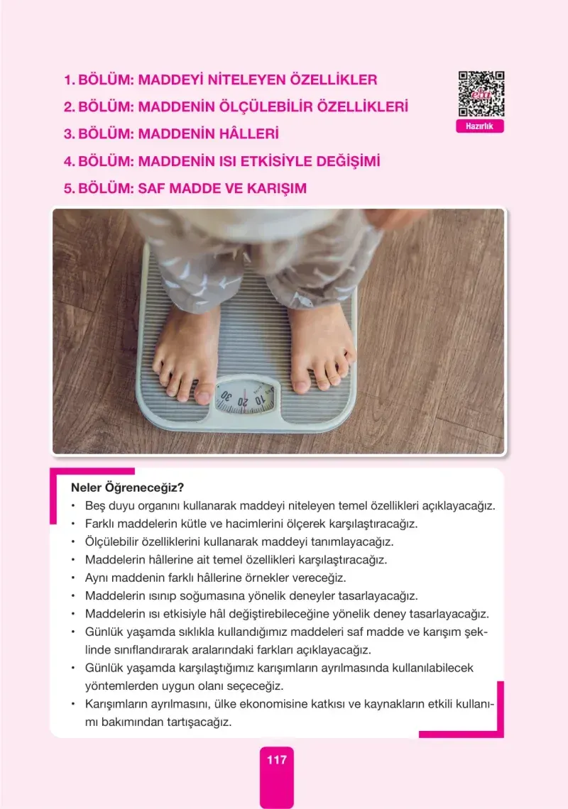 4. Sınıf Fen Bilimleri Ders Kitabı Cevapları Pasifik Yayınları Sayfa 117