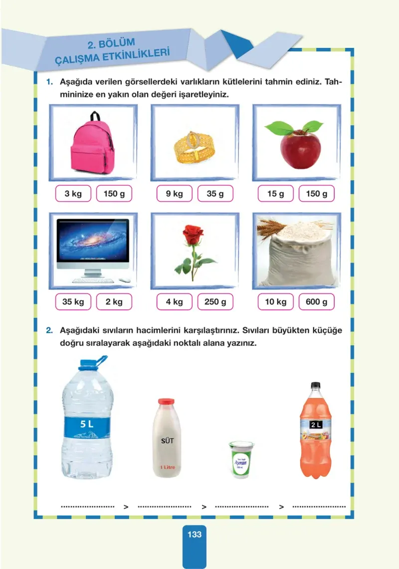 4. Sınıf Fen Bilimleri Ders Kitabı Cevapları Pasifik Yayınları Sayfa 133