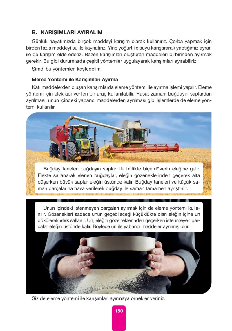 4. Sınıf Fen Bilimleri Ders Kitabı Cevapları Pasifik Yayınları Sayfa 150