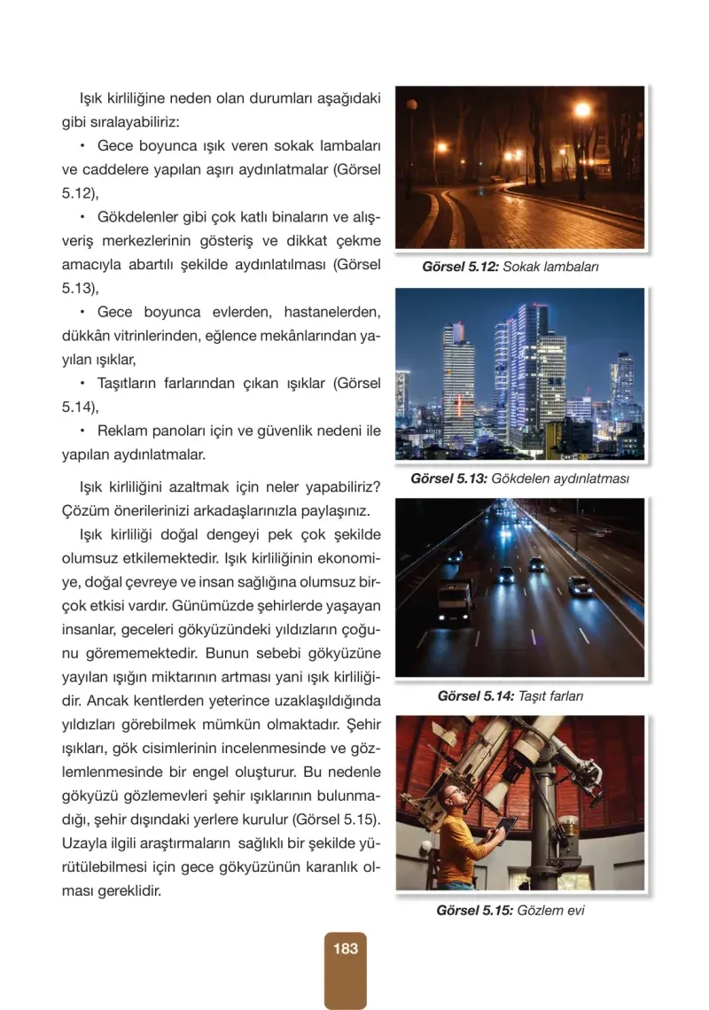 4. Sınıf Fen Bilimleri Ders Kitabı Cevapları Pasifik Yayınları Sayfa 183