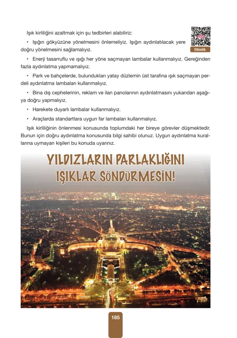 4. Sınıf Fen Bilimleri Ders Kitabı Cevapları Pasifik Yayınları Sayfa 185