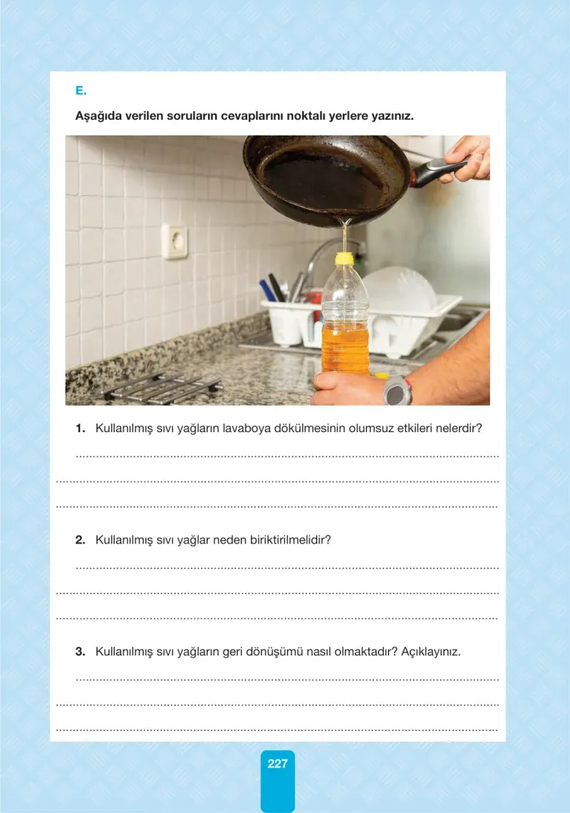 4. Sınıf Fen Bilimleri Ders Kitabı Cevapları Pasifik Yayınları Sayfa 227