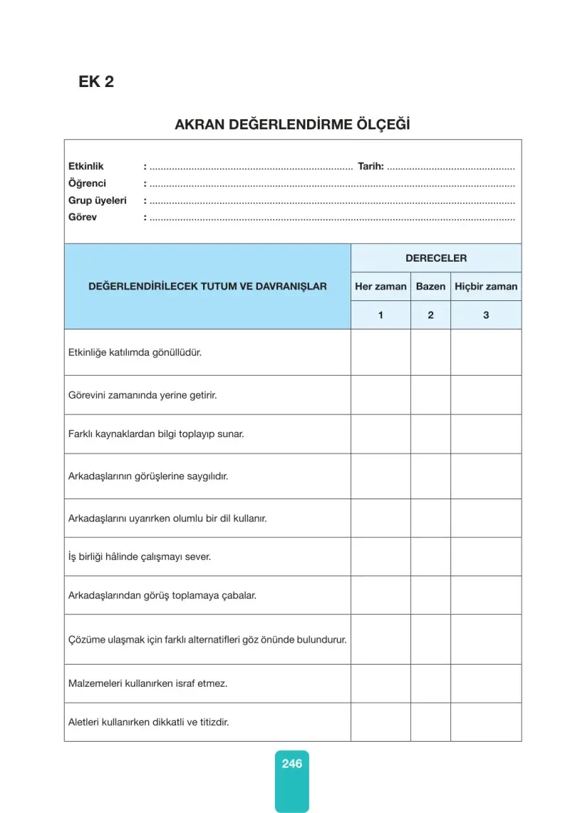 4. Sınıf Fen Bilimleri Ders Kitabı Cevapları Pasifik Yayınları Sayfa 246