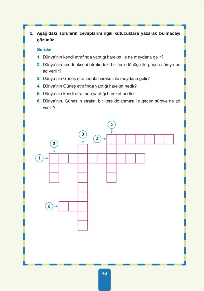 4. Sınıf Fen Bilimleri Ders Kitabı Cevapları Pasifik Yayınları Sayfa 48