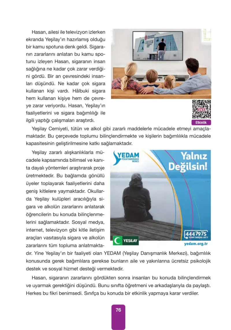 4. Sınıf Fen Bilimleri Ders Kitabı Cevapları Pasifik Yayınları Sayfa 76