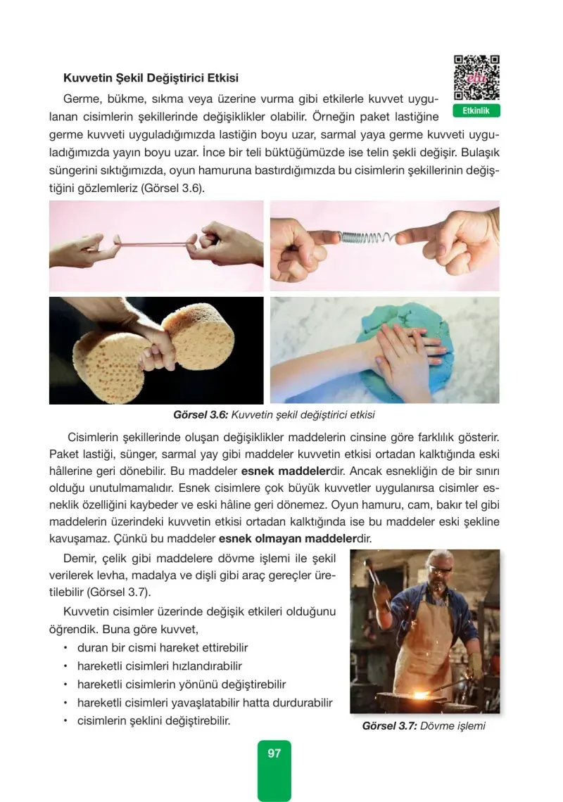 4. Sınıf Fen Bilimleri Ders Kitabı Cevapları Pasifik Yayınları Sayfa 97