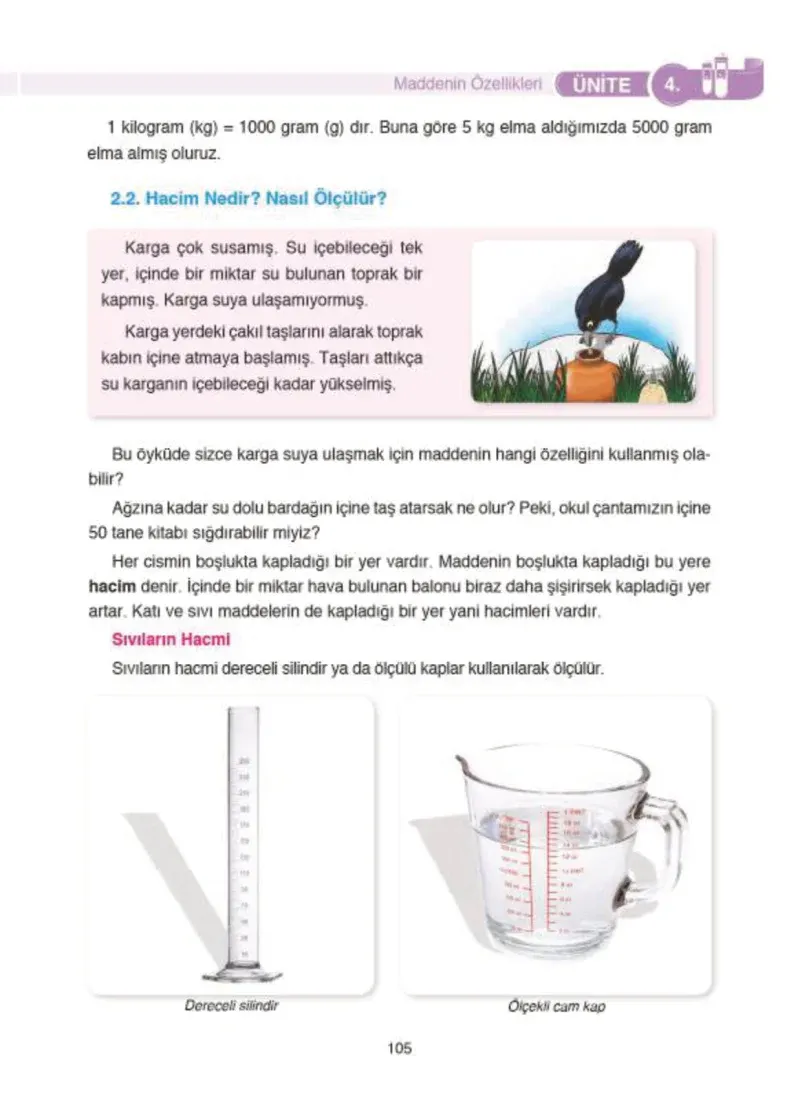 4. Sınıf Fen Bilimleri Ders Kitabı Cevapları SDR İpekyolu Yayıncılık Sayfa 105