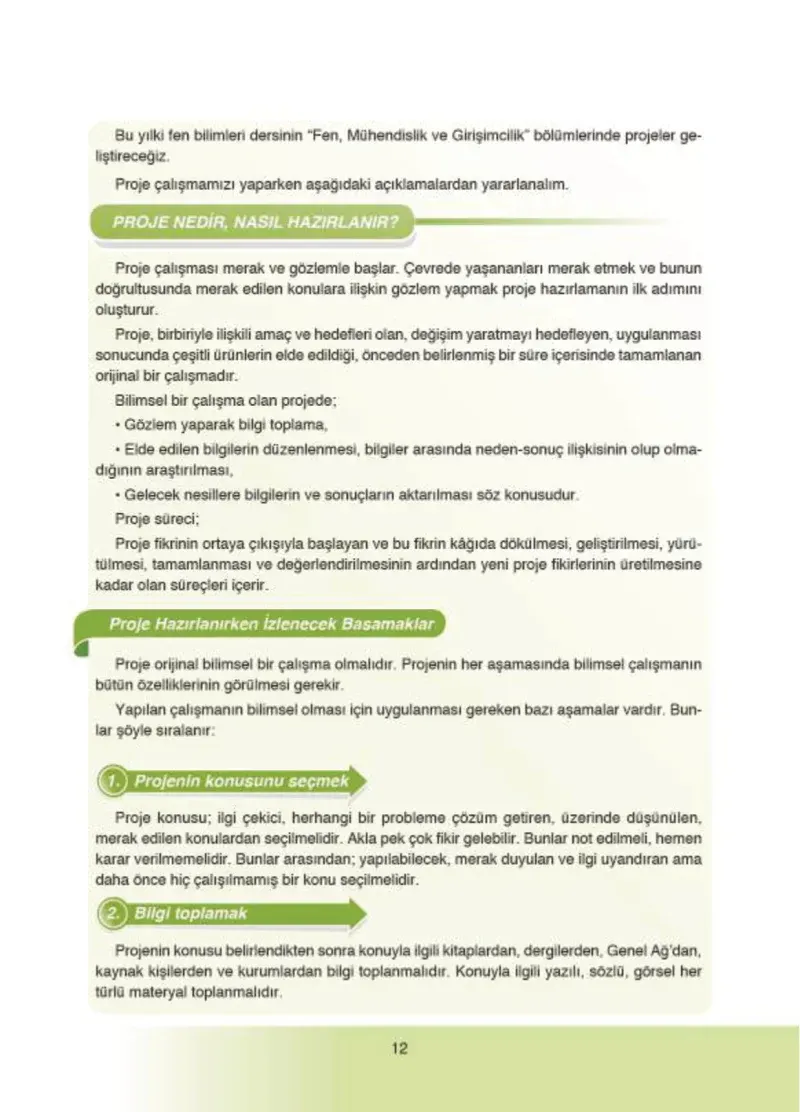 4. Sınıf Fen Bilimleri Ders Kitabı Cevapları SDR İpekyolu Yayıncılık Sayfa 12