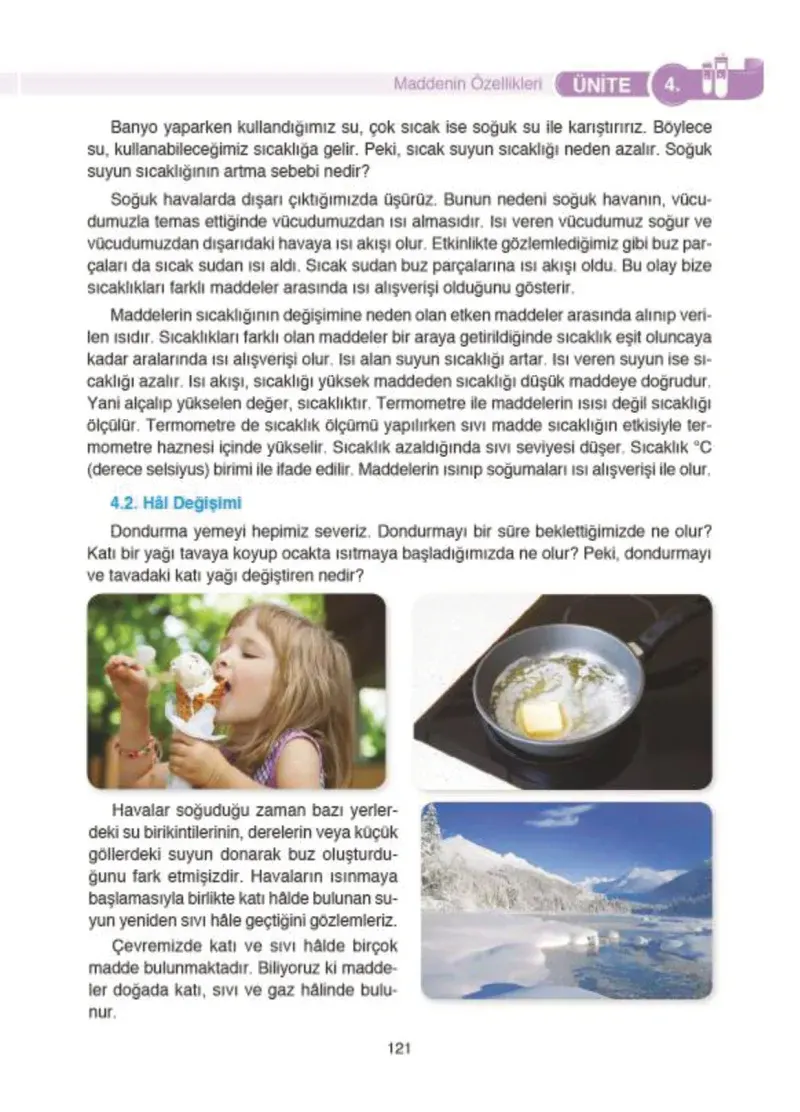 4. Sınıf Fen Bilimleri Ders Kitabı Cevapları SDR İpekyolu Yayıncılık Sayfa 121
