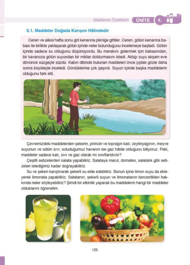 4. Sınıf Fen Bilimleri Ders Kitabı Cevapları SDR İpekyolu Yayıncılık Sayfa 125
