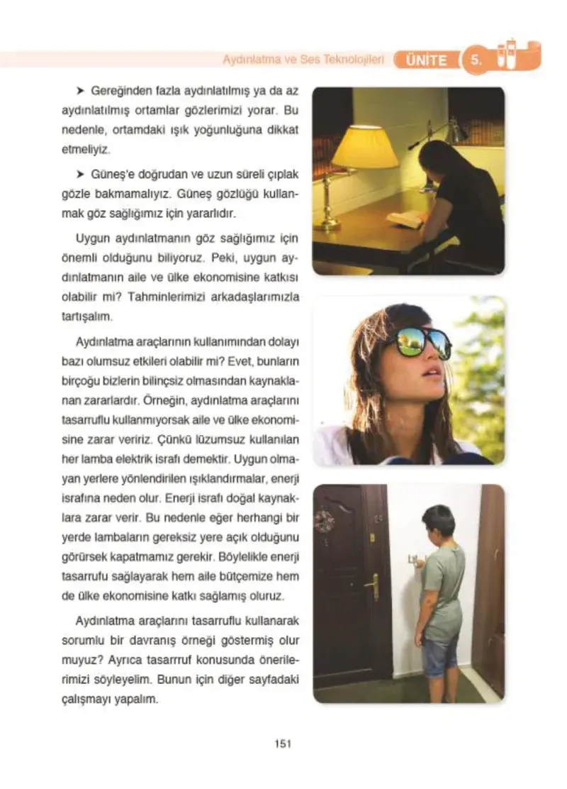 4. Sınıf Fen Bilimleri Ders Kitabı Cevapları SDR İpekyolu Yayıncılık Sayfa 151
