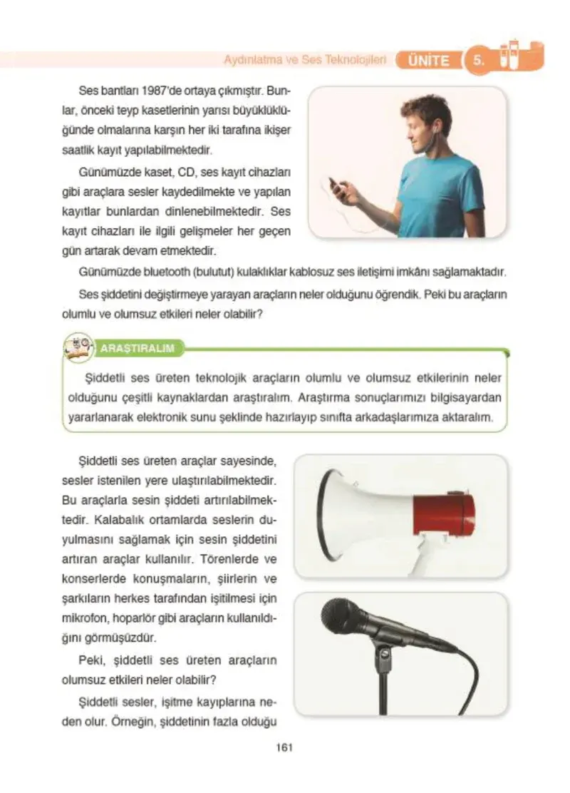 4. Sınıf Fen Bilimleri Ders Kitabı Cevapları SDR İpekyolu Yayıncılık Sayfa 161