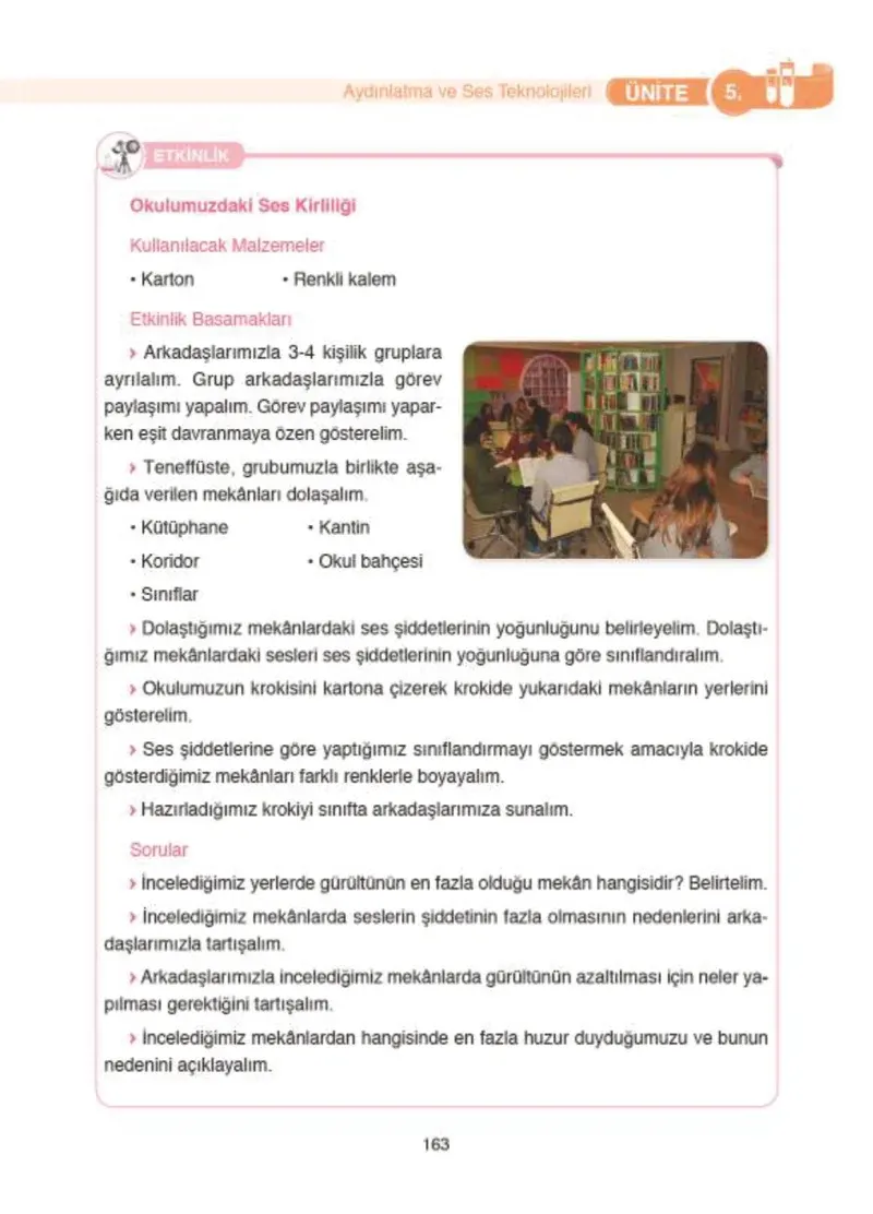 4. Sınıf Fen Bilimleri Ders Kitabı Cevapları SDR İpekyolu Yayıncılık Sayfa 163