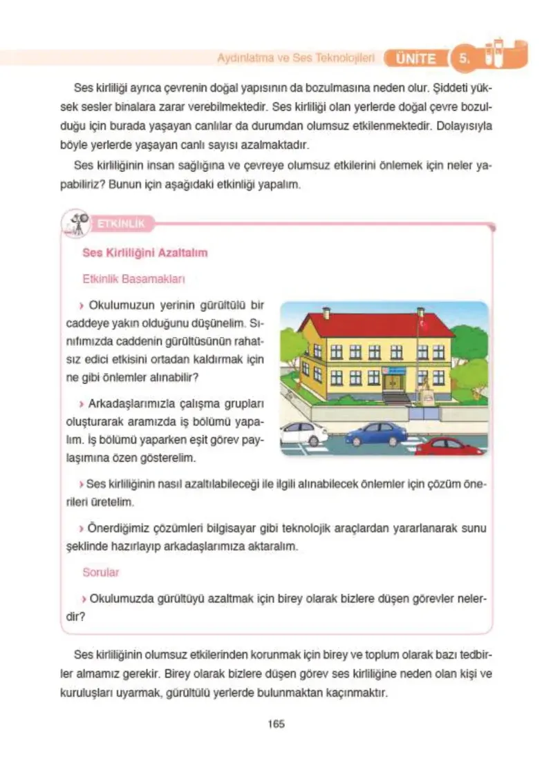 4. Sınıf Fen Bilimleri Ders Kitabı Cevapları SDR İpekyolu Yayıncılık Sayfa 165