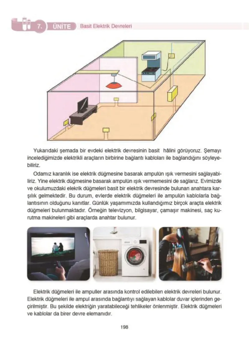 4. Sınıf Fen Bilimleri Ders Kitabı Cevapları SDR İpekyolu Yayıncılık Sayfa 198