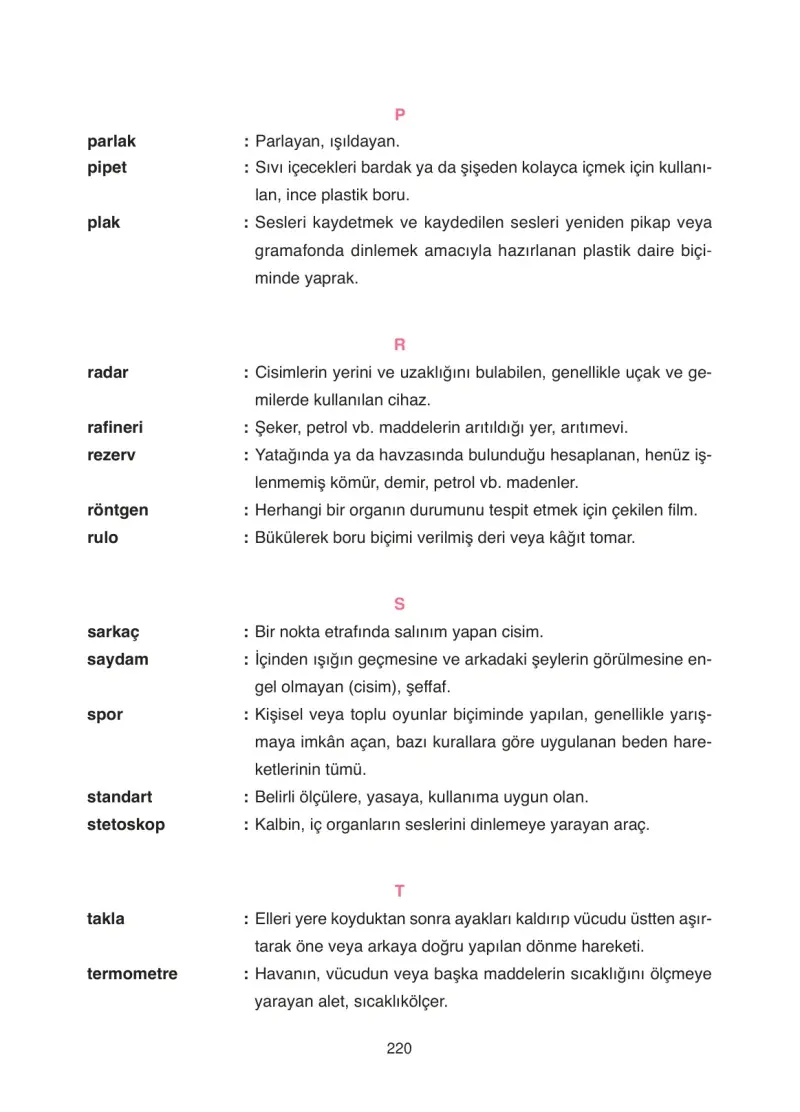 4. Sınıf Fen Bilimleri Ders Kitabı Cevapları SDR İpekyolu Yayıncılık Sayfa 220