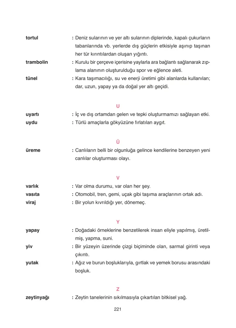 4. Sınıf Fen Bilimleri Ders Kitabı Cevapları SDR İpekyolu Yayıncılık Sayfa 221