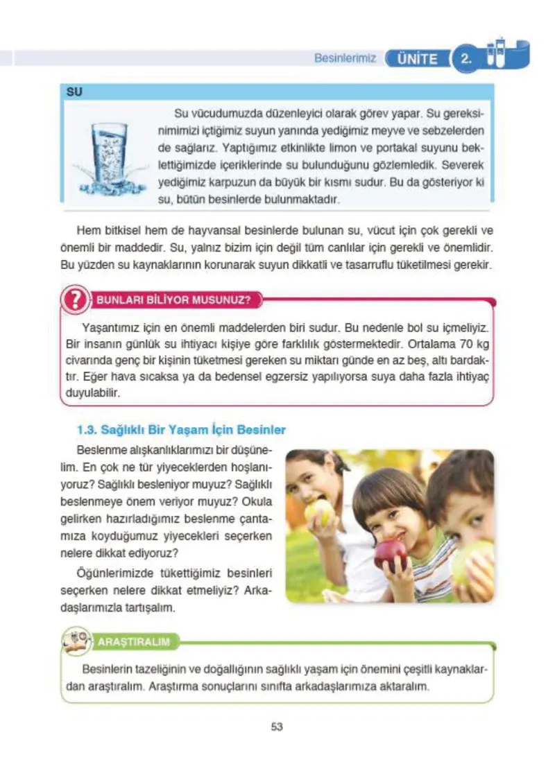 4. Sınıf Fen Bilimleri Ders Kitabı Cevapları SDR İpekyolu Yayıncılık Sayfa 53