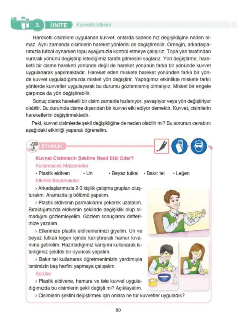 4. Sınıf Fen Bilimleri Ders Kitabı Cevapları SDR İpekyolu Yayıncılık Sayfa 80